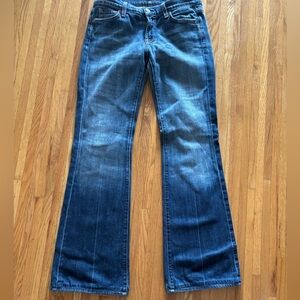 7 FOR ALL MANKIND Womens Flynt Bootcut Low Ride Jeans Size 28 waist.